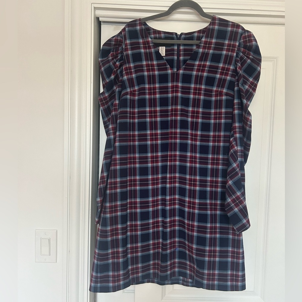 Donna Morgan Plaid above the knee dress